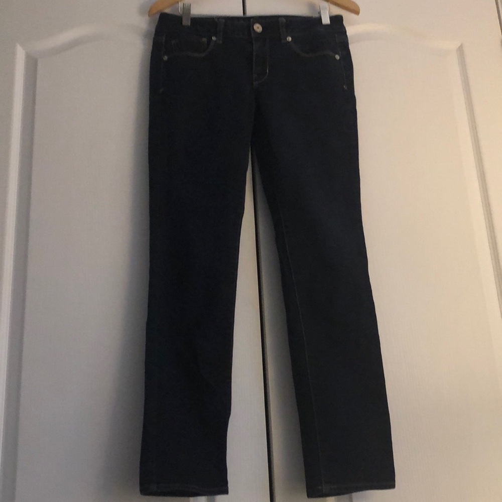 American Eagle Jeans skinny super stretch mid rise dark wash Sz 6R